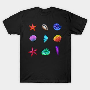 Rainbow Sea Shells T-Shirt